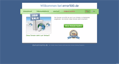 Desktop Screenshot of error500.de